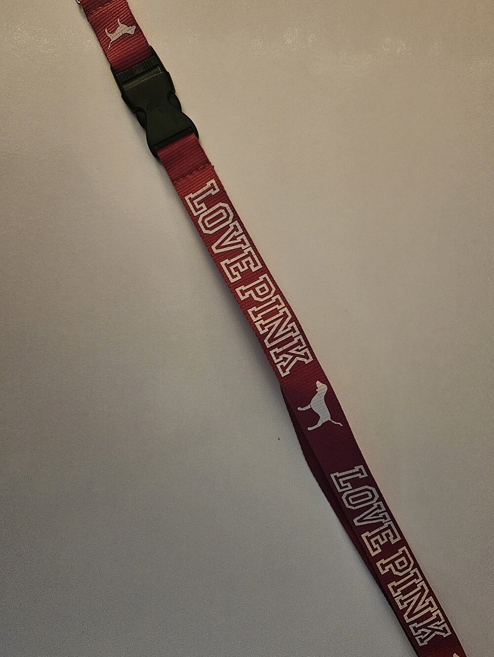 PINK Victoria's Secret Pink 'LOVE PINK' Lanyard with Quick-Release Buckle